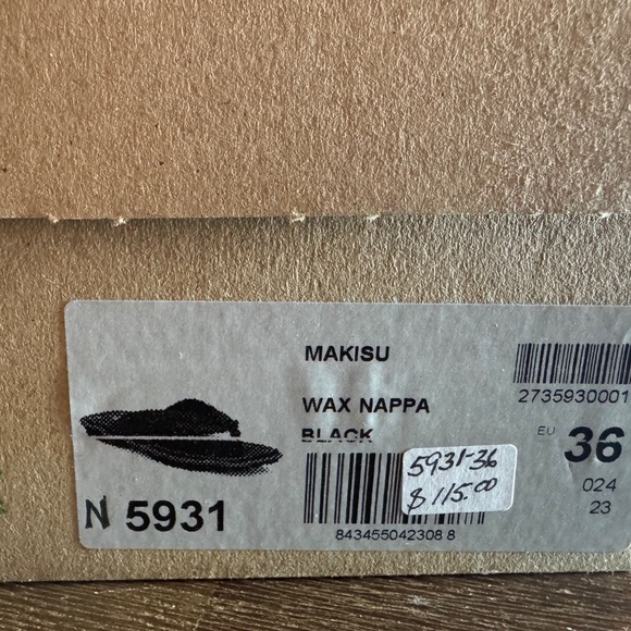 🆕 El Naturalista WAX NAPPA BLACK / MAKISU SANDALS Size - Picture 8 of 12